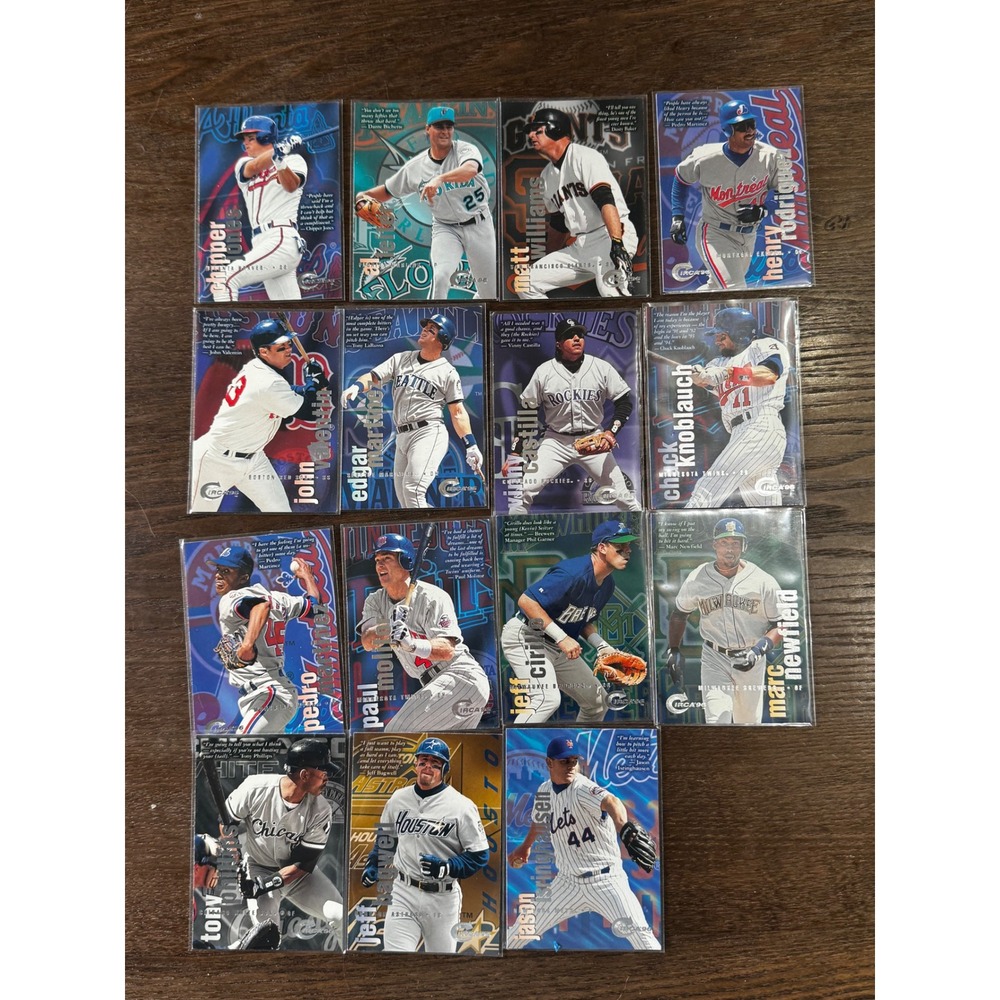 15 Card 1996 Circa Baseball‎ Lot Chipper Jones Edgar Martinez Pedro Martinez MLB